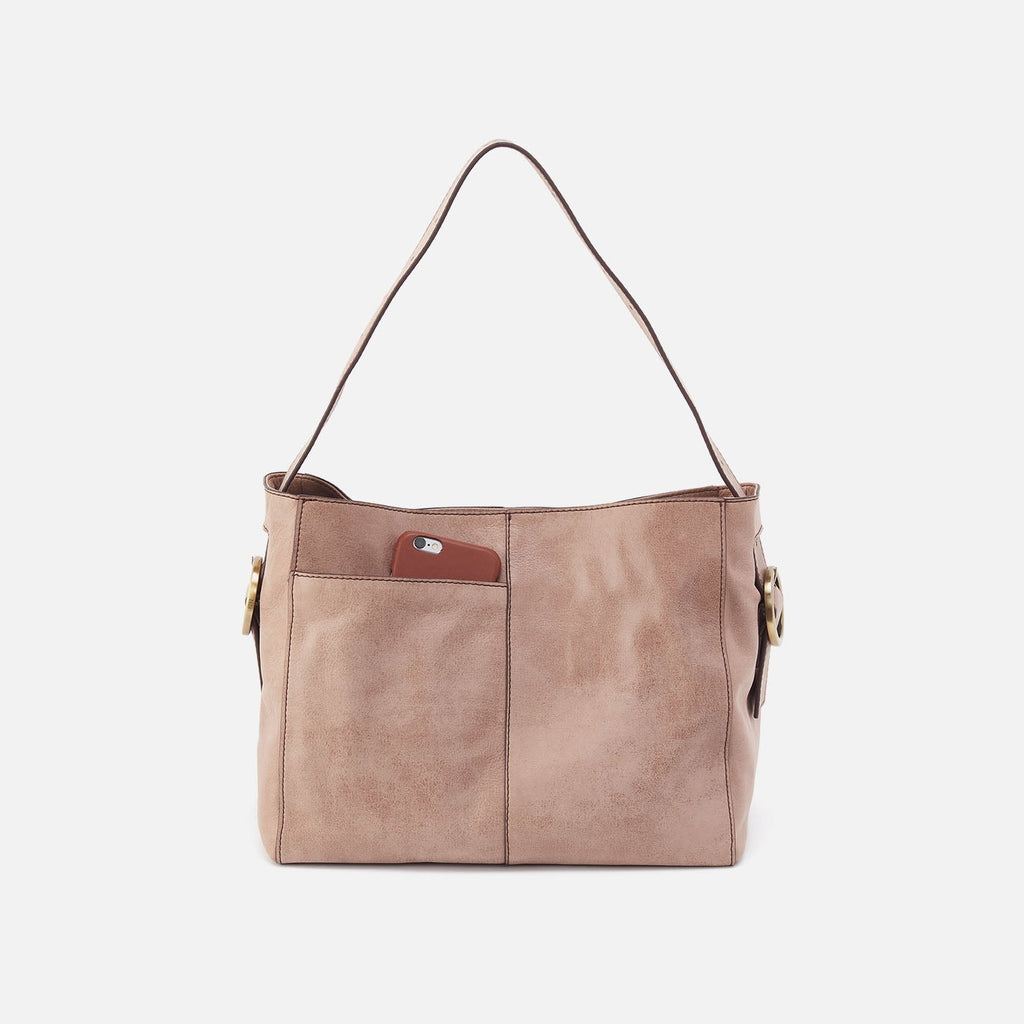 Render Shoulder Bag In Buffed Leather - Hazel