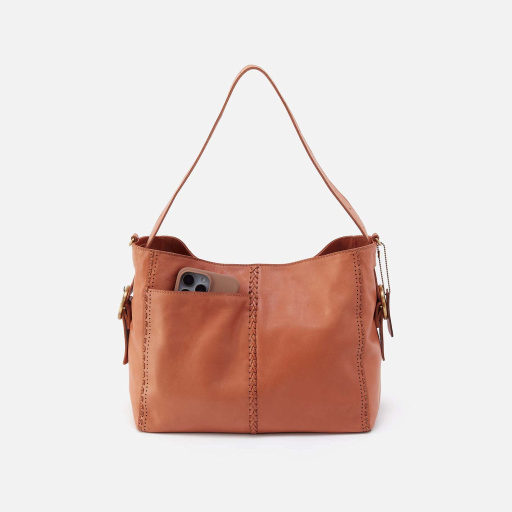 Render Shoulder Bag in Washed Leather - Harvest Wheat