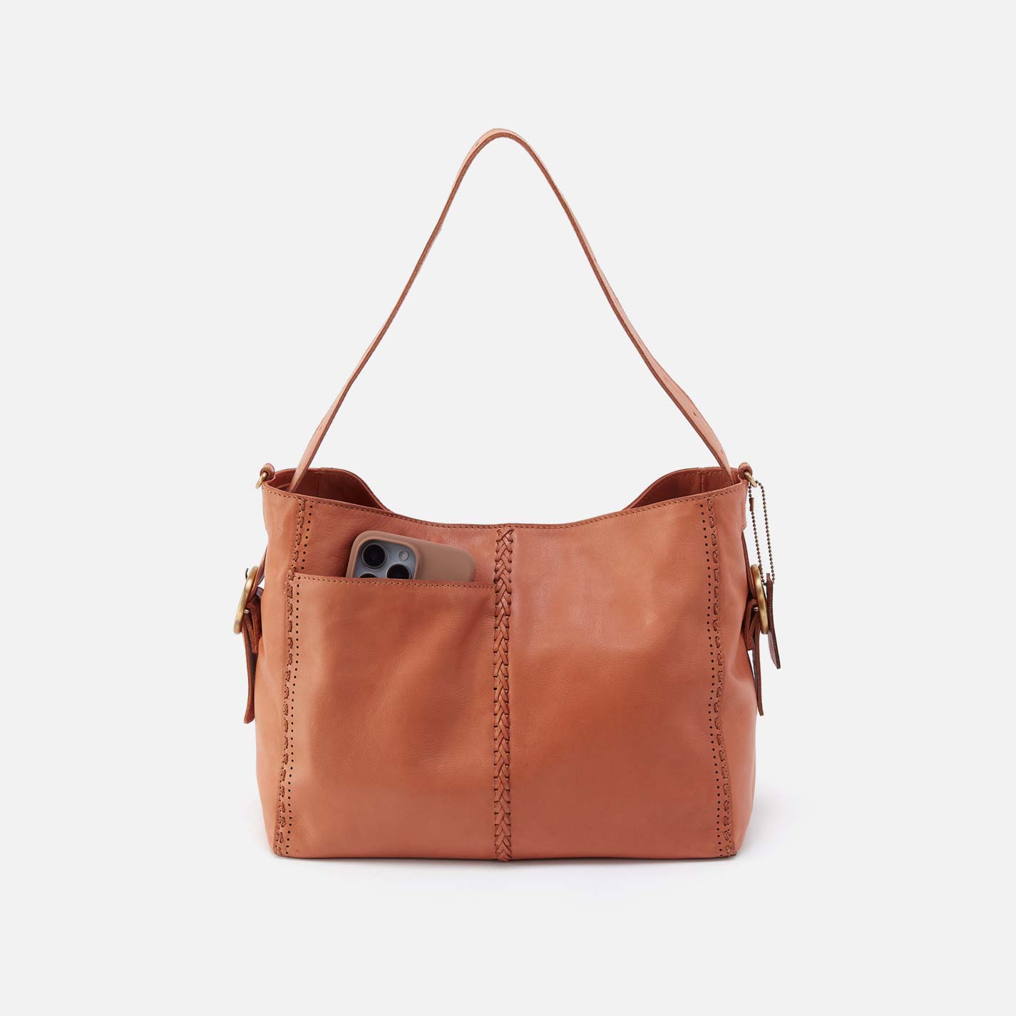 Render Shoulder Bag in Washed Leather - Harvest Wheat