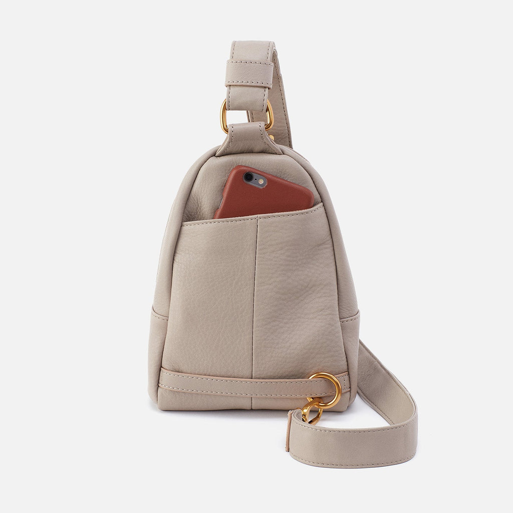 Fern Sling in Pebbled Leather - Taupe
